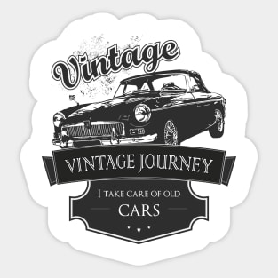 Vintage car, old car Sticker